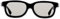 BliliDIY 5 Stück Schwarze Runde Polarisierte 3D-Brille Für DVD-LCD-Videospiel Theater Tv Theater Film