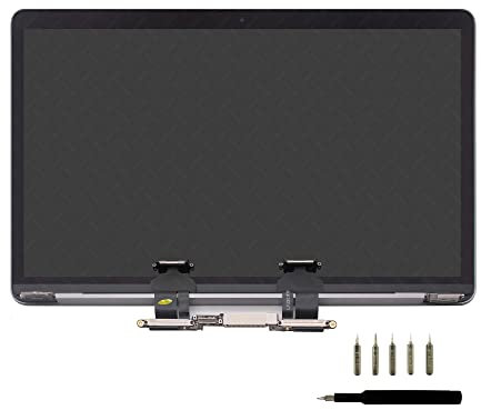 LCDOLED Kompatibel mit MacBook Pro 13 Zoll 2020 A2251 EMC 3348 MWP42 MWP52 MWP62LL/A MWP72LL/A MWP82LL/A MWP42LL/A 13,3 Zoll 2560 x 1600 Full LCD Screen Complete Top Assembly Replacement (Space Gray)
