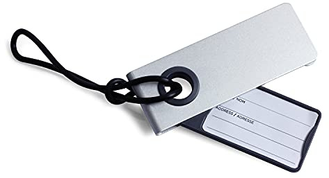 Lexon NEO LUGGAGE TAG Gepäckanhänger aus Aluminium (Aluminium)