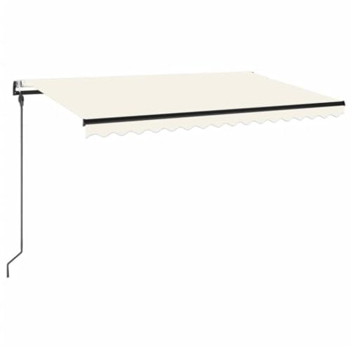vidaXL Tenda da Sole Retrattile Automatica 450x300 cm Crema