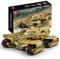 Mould King 20011 Technologie MOC MK-Ⅱ Baustein Tank, dynamische Version des Kriegsserienmodells (Fernbedienung & APP Steuerung R/C) Panzer Montagesatz, kompatibel mit, Unisex