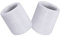 Schweißbänder Sport Wristbands 2 Pack, Sport Schweißband Armband Weiche verdickte Baumwolle, für Fußball Basketball Tennis Gymnastik (Weiß)