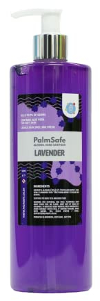 Palm Safe Lavender Alcohol Hand Sanitiser 500 ml Pump Bottle