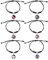 Roffatide Anime Kunstleder Geflochtene Schnur Armband Verstellbare Armband Cosplay Armbänder Set