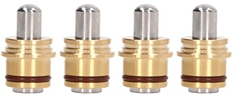 Yuecoom 4-teiliges Joystick-Griff-Druckventil, Joystick-Knopf aus Messinglegierungsstahl, Bagger-Joystick-Griff, hydraulischer Knopf-Controller, passend für Carter E225