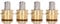 Yuecoom 4-teiliges Joystick-Griff-Druckventil, Joystick-Knopf aus Messinglegierungsstahl, Bagger-Joystick-Griff, hydraulischer Knopf-Controller, passend für Carter E225