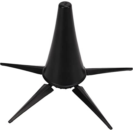Soporte Plegable de 5 Patas, Buena Estabilidad ABS Y Soporte de Clarinete de Hierro Resistente a la Corrosión para Fijar Instrumentos de Viento