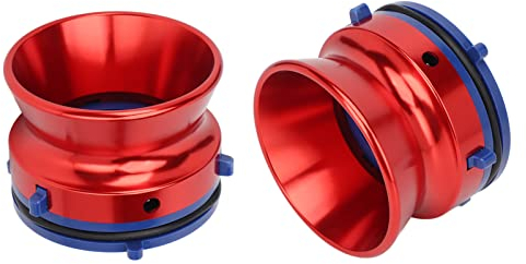 Dpofirs 1 Paar Nab-Hub-Adapter, 10-Zoll-Öffner, Universelles Ladegerät für StuderReVox für Akai für Teac, Reel-to-Reel-Kassettenrekorder, Nab-Reel-Hub-Adapter (Rot)