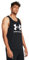 Under Armour Herren Sportstyle Logo Tank Top T-Shirt, (001) Schwarz/Weiß, 4X-Groß