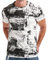 RONOMO Herren T-Shirt Street T-Shirt Qualität T-Shirt（FK weiß XXXL