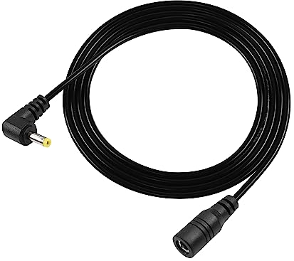 GINTOOYUN DC4017 Stromverlängerungskabel 22AWG DC 4.0mm x 1.7mm rechtwinkliges Stromadapterkabel für PSP, Kameras, elektrische Zahnbürsten etc(9.6 FT)(3M)