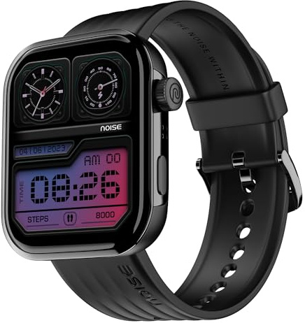 Noise Pro 5 Smart Watch with 1.85 AMOLED Display, BT Calling, New DIY Watch Faces, Ultra Personalization with Smart Dock, Productivity Suite, 100 Sports Modes and More -Midnight Black