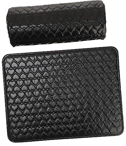 Beavorty 1 manicure hand pillow hand pad table cloth black kit de manicura black tablecloths nail art cushion pad nail tech arm rest pillow nail hand cushion Wrist Pad Arm Rest Pad Japanese