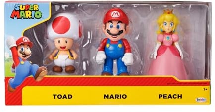 Super Mario Nintendo 3er Pack Mario & Friends, 10 cm