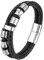 Mochity Armbänder Herren Lederarmband, Armband Herren Leder, Edelstahl Kreuz Armband Männer, Wikinger Schmuck, Lederarmband Geschenke Für Männer (F)