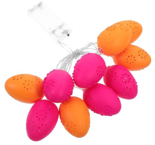 Warmhm 1stück Ostereier Lichterkette Bunte Kunststoff-ei-lampe Für Kreative Osterdekoration Batteriebetrieben Lang Für Heim Und Gartendekoration