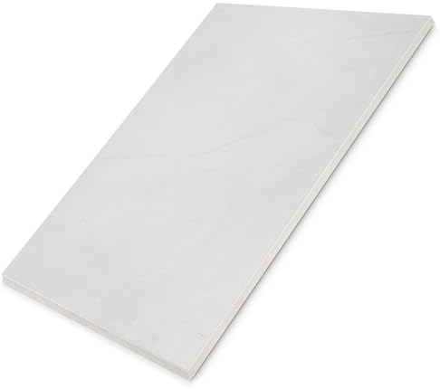 Hausfux Tischplatte nach Maß - 1,9 cm Starke Spanplatte mit ABS-Kante - individueller Zuschnitt - Made in Germany (India Marmor, 50 x 50 cm)