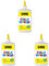 UHU colle blanche - Colle blanche multi matériaux, sans solvants, lavable à l'eau, spatule intégrée, bouteille souple de 250g (Lot de 3)