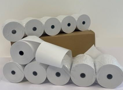 20 Bobines Caisse 80 mm X 80 mm X 12 mm, Rouleaux Thermiques Pour Imprimante De Caisse enregistreuse Et Imprimante De Comptoir Sans Bisphénol-A (20)