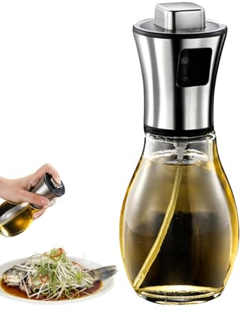 Spruzzatore per olio d'oliva, flacone spray per olio d'oliva | Flacone spray per olio da cucina da 200 ml | Nebulizzatore per olio, Spruzzatore per olio per friggitrice ad aria, Spruzzatore per olio d