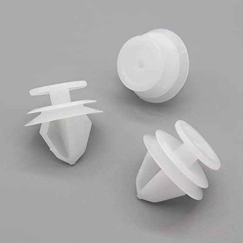 VVO Fasteners- Clips en Plastique Blanc. Pour Panneau de porte arrière. Compatible avec Peugeot 206, 207, 307, (10 pcs)