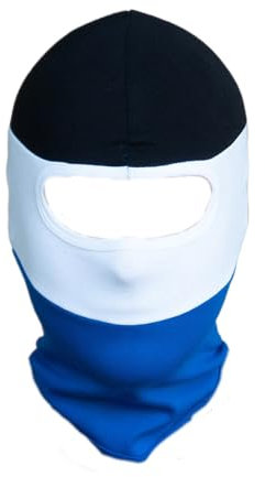 PGWEAR Sturmhaube Vandal (DE/NL/SE/PL, Alphanumerisch, Einheitsgröße, Schwarz/Weiß/Blau)