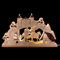 Erzgebirge Palast Saico 3D-Schwibbogen DREI Haselnüsse für Aschenbrödel - 52x31,5 cm
