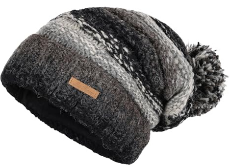 McRon Beanie Wollmütze mit Bommel Modell Pedro
