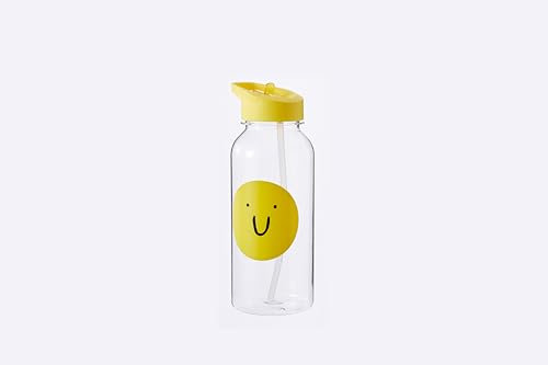 HOX 1 Litre Reusable Plastic PP Water Bottle – Leak-Proof, BPA-Free, Lightweight & Durable for Sports, Gym, Hiking & Travel - Smiley