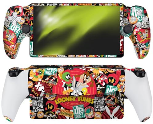 Head Case Designs Offizielle Looney Tunes Sticker-Collage Graphics Und Charaktere Vinyl Haut Aufkleber Abziehbild Abdeckung kompatibel mit Sony PS5 PlayStation PS Portal