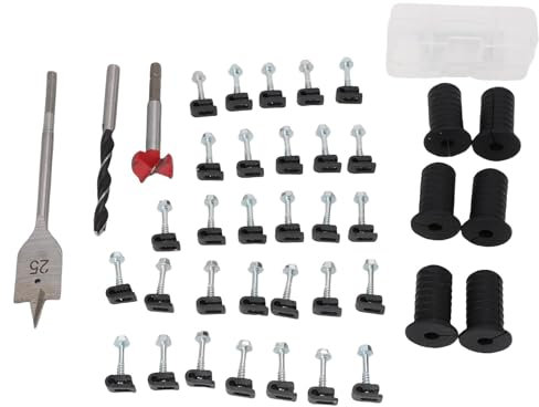 Cable Routing Kit 5/16 Inch Set for Install Cables, Accessories Drill Bits Wiring (Black)