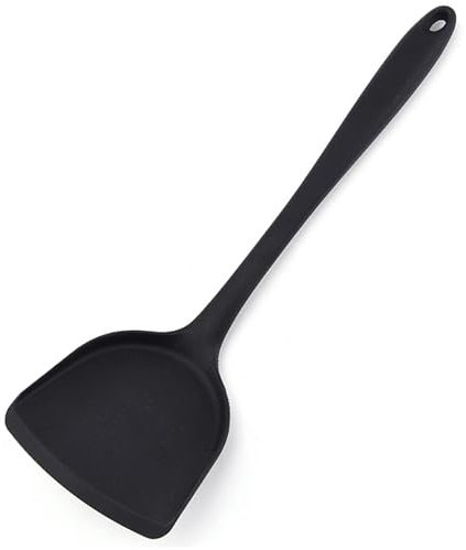 Silicone Wok Spatula, 13x4 Inch Non-Stick Heat-Resistant Wok Spatula with Hanging Hole, Practical Food Grade Silicone for Cooking, Baking, Stir-Fry