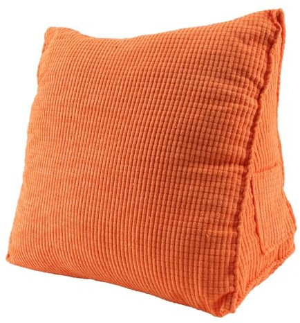 Yindhgdr Solid Color Reading Backrest Cushion Wedge Pillow Thick Lumbar Back Pad