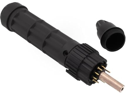 Plasma-Stecker-Adapter FY0023 Zentraladapter-Taschenlampe, Kompatibel mit S45 S75 S105 A51 A81 A101 A141 A151 CB50 CB70 CB100 CB150 Serie, Schwarz, 1 Stück