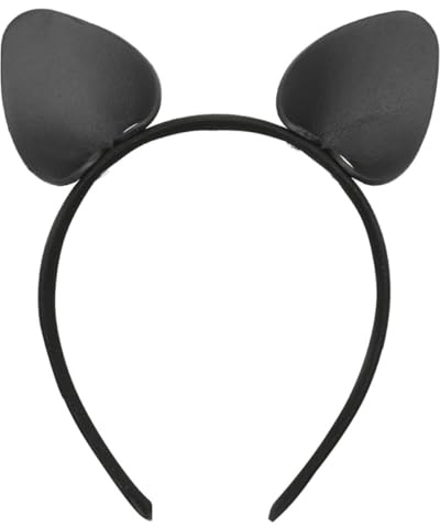 Halloween Party Weihnachts Feier Stirnband aus Leder Schwarz für Frauen