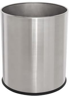 Corby Thornton Single Layer Waste Bin in Brushed Steel, 9L
