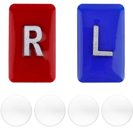 Markers Adhesive Strips, Clear Epoxy Resin with L & R Letters Reusable Washable Small Rectangle Tech Marker Adhesive with for Radiology Professionals