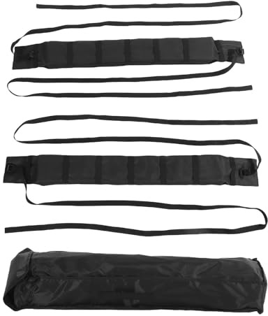 Kuuleyn Lot de 2 Coussinets de Toit Souples universels pour Voiture avec Sangles antidérapantes, compatibles avec Les SUV, Les berlines et Les Voitures 2 et 4 Portes, pour Kayak