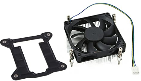 Mekalero Profile - Enfriador de CPU para ITX para carcasa de 27 mm de altura, ventilador PWM de 88 mm para radiador de chasis LGA1155 1156 1150