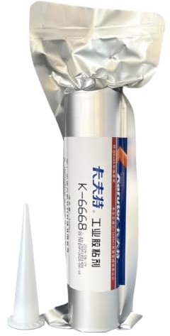 VIDOO Kafuter K-6668 Colle de Électronique Silane Jaune, Élastomère Sans Solvant pour Composants PCB, Fixatif de Carte Circuit Durcissant Humidité Colle, 300ml
