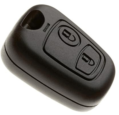 Cover di Chiave di auto senza lama e senza viti per Peugeot 406 e Partner con batteria Maxell CR2016