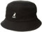 Kangol Washed Bucket Hat Fischerhut Stoffhut, Sommerhut, Strandhut, Anglerhut Sommerhut Strandhut (M (56-57 cm) - schwarz)