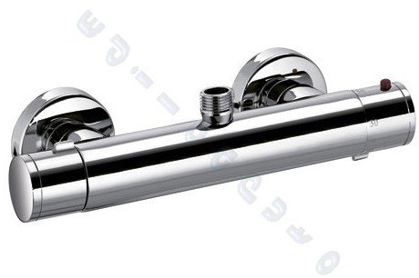 Rubinetto miscelatore bagno Mimo Digit Idrotech doccia termostatico uscita superiore cromato
