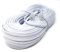 MainCore 30m Long White FLAT ADSL High Speed Broadband Modem Cable RJ11 to RJ11 (Available in 1m, 2m, 3m, 5m, 10m, 15m, 20m, 30m) (30m)