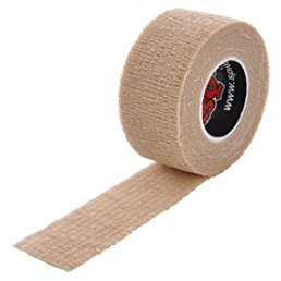 Pflaster selbsthaftend (kohäsiv), wasserfest, latexfrei, reine Baumwolle – Fixierpflaster elastisch für Finger (Fingerpflaster), Hand, Zehen, Füße, ohne Kleber – Set von ResQ-tape (Beige, 3er Set)