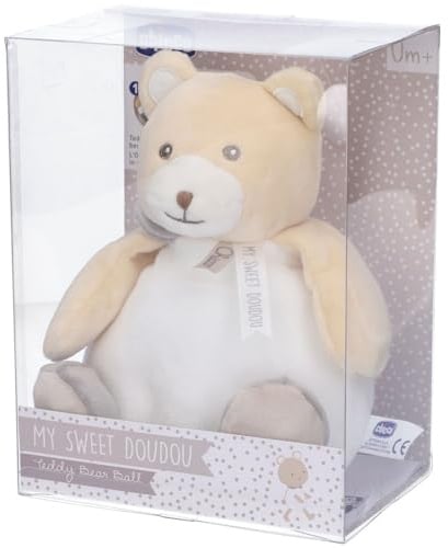 Chicco Msd Orsetto Peluche Morbida Palla Peluches Prima Infanzia, Multicolore