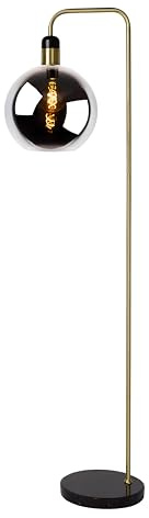 LUCIDE JULIUS - Stehlampe - Ø 28 cm - 1xE27 - Rauchfarbe Grau