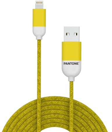 Celly Pantone PTLCS0015Y Lightning-Kabel, 2,4 A, Länge 1 m, Gelb
