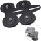 Willpower 2 pièces Support de Montage de Barre Lumineuse LED à Base magnétique, Support Ventouse Puissant, Convient pour Voiture véhicule Tout-Terrain Phare de Camion Barre Lumineuse de Toit.
