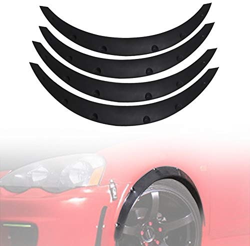 4PCS Kotflügelverbreiterung Universal Auto Rad Kotflügel Set, Radkappen Augenbraue Auto Reifen Kotflügel Schutz Kohlefaser Lauf Radlauf Felgen Radlaufverbreiterungen kotflügelverbreiterungen